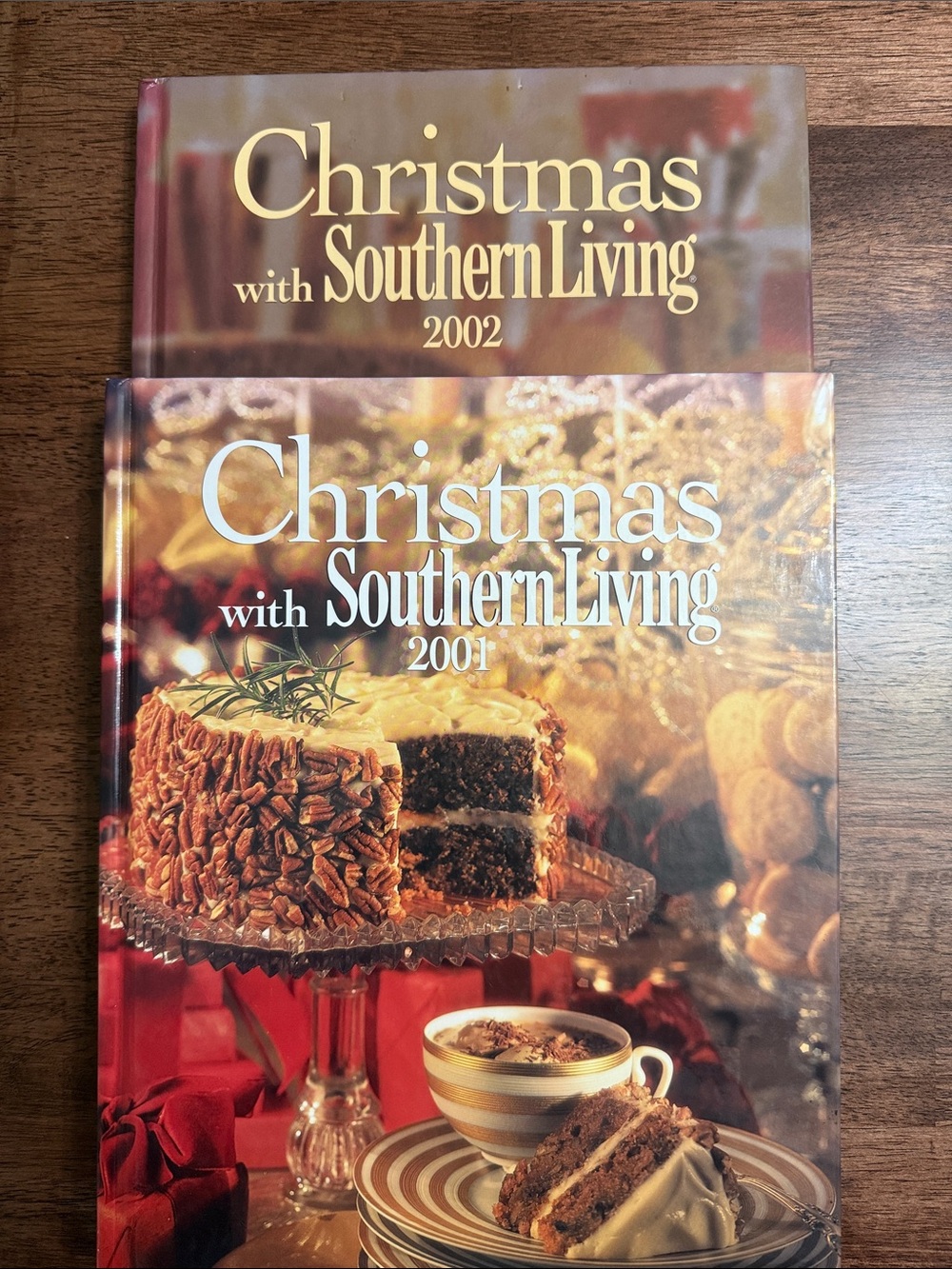 2001-02 Christmas with Southern Living hardcover books